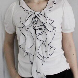 Y2K Frill detail blouse